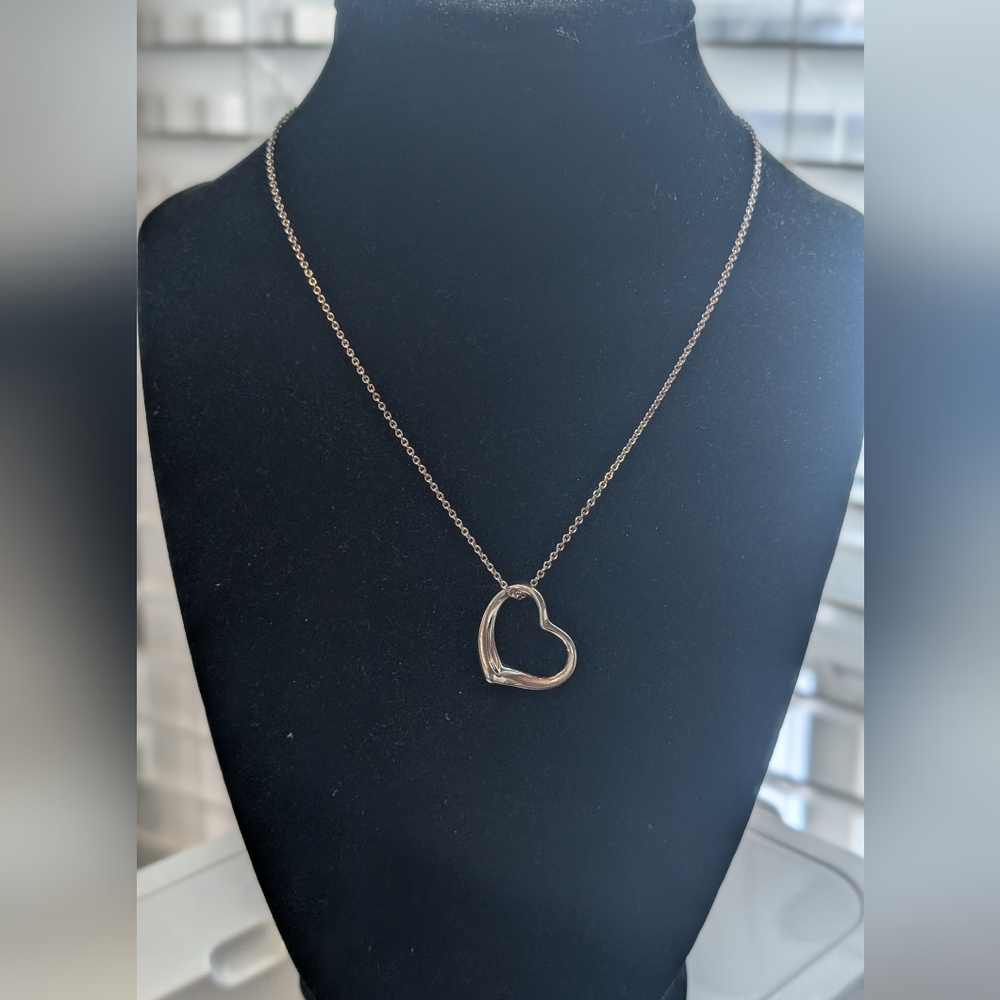 Tiffany and co Open Heart Large pendant‎ necklace - Picture 6 of 6